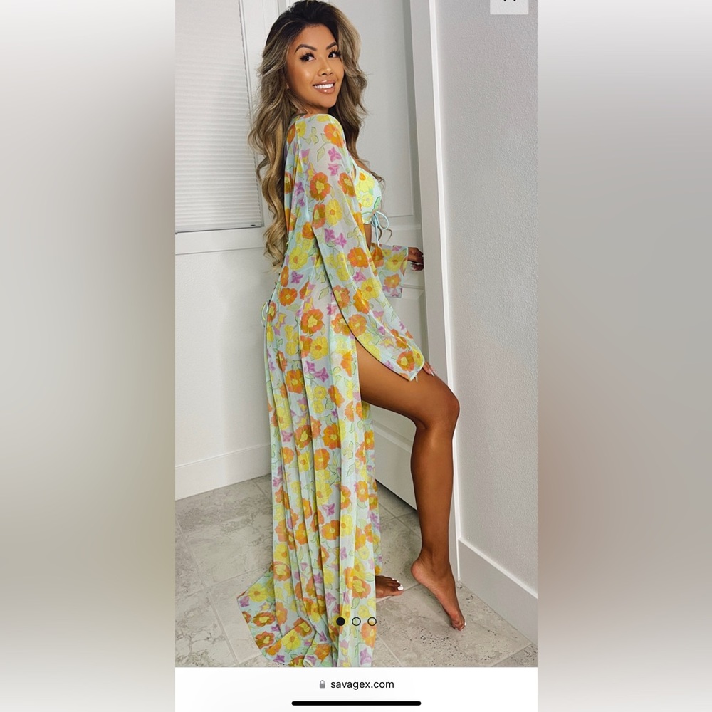 Free Spirit Floral Full-Length Robe